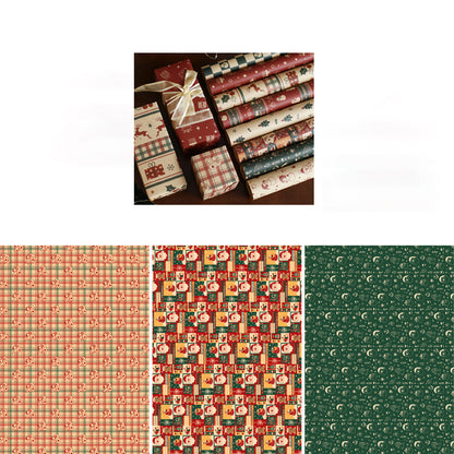 Merry Patchwork Christmas Wrapping Paper