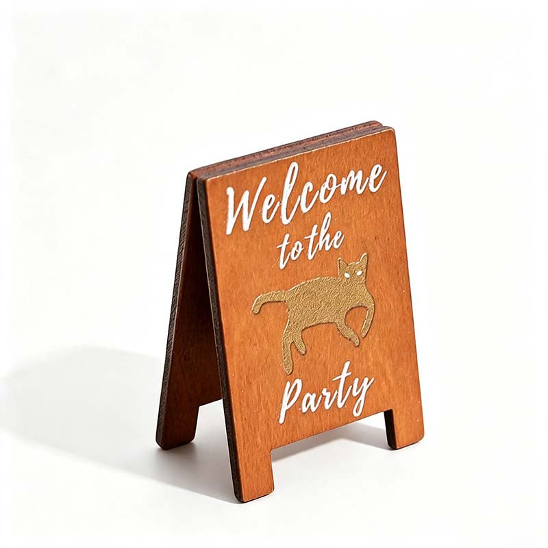 5 Cafe Sign Wooden Display Clip
