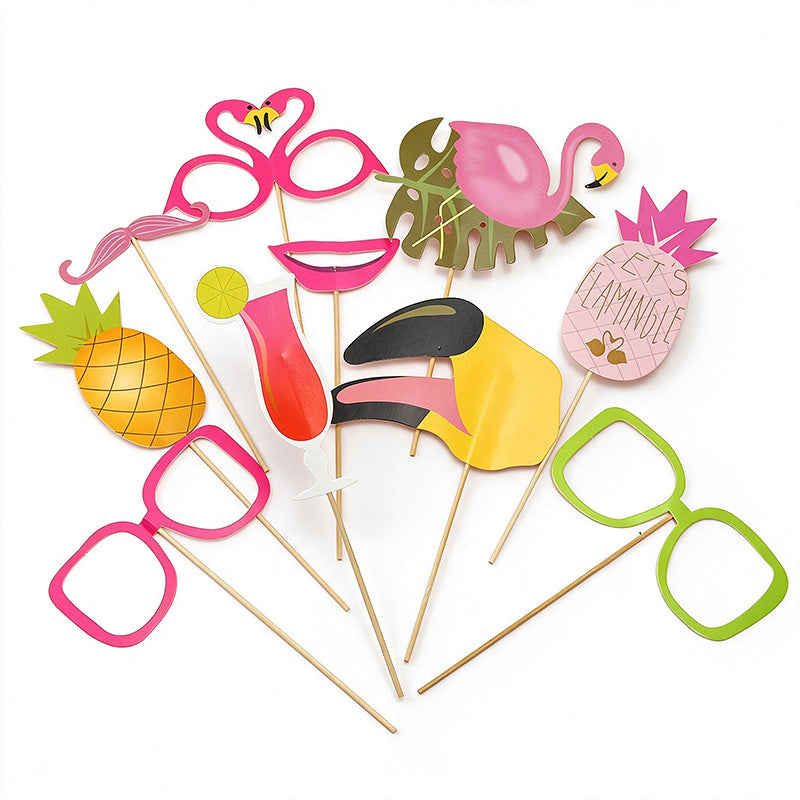 10 Assorted Party Photo Booth Prop Set