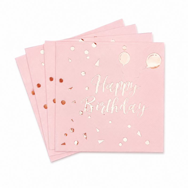 Birthday Foil Party Napkins