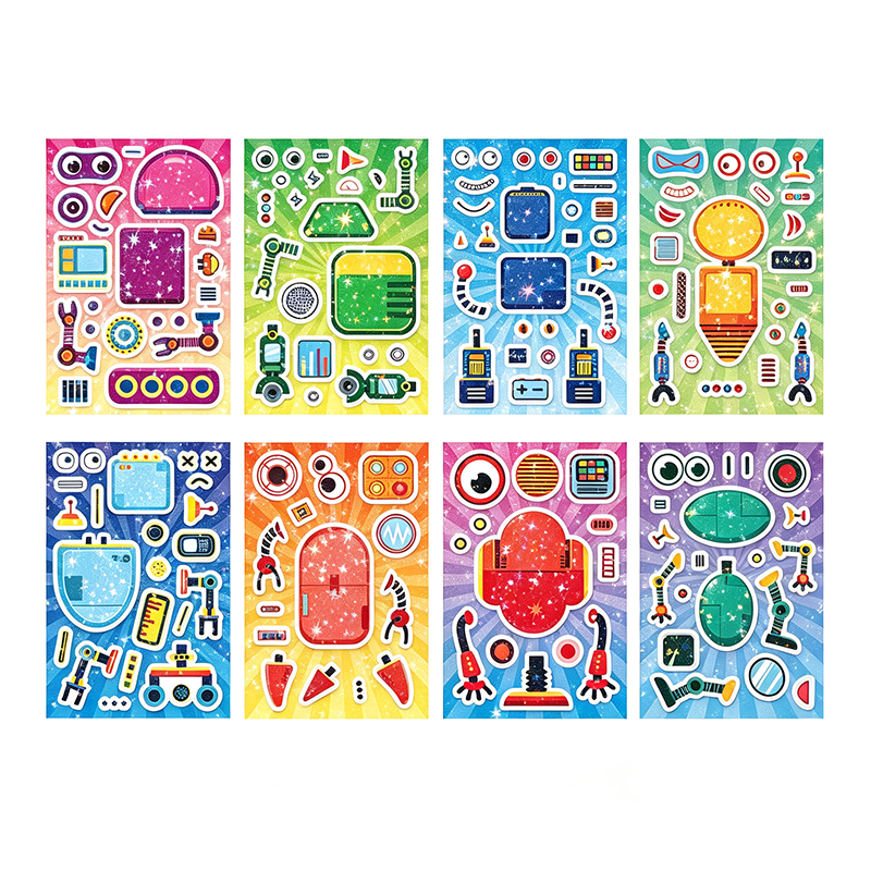 Holographic Mermaid Make A Face Stickers