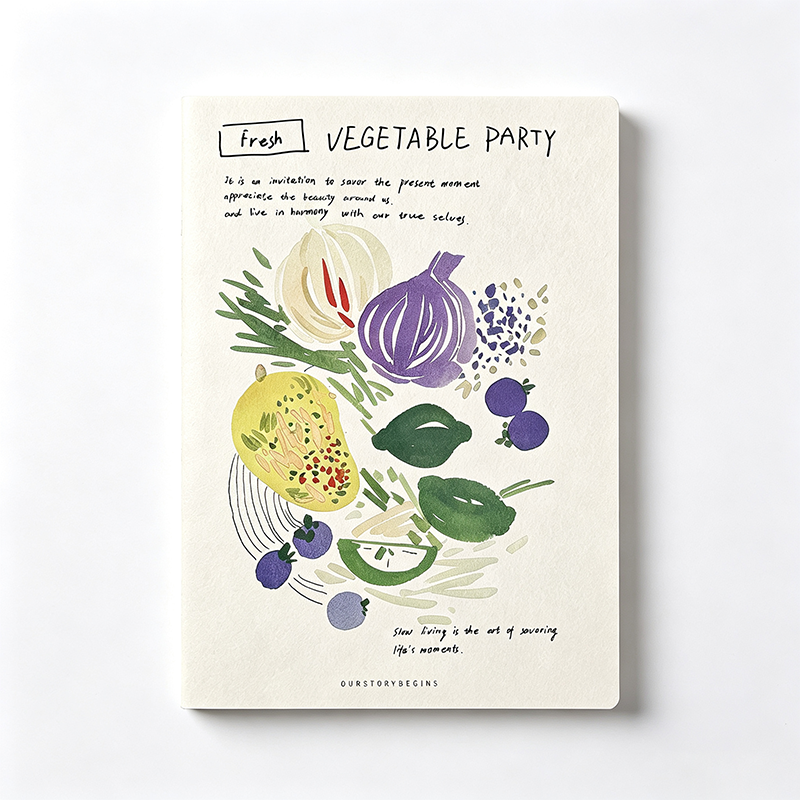 Food Diary Illustrated Pocket Notebook
