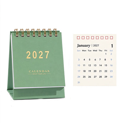 2027 Gold-Foil Mini Desk Calendar