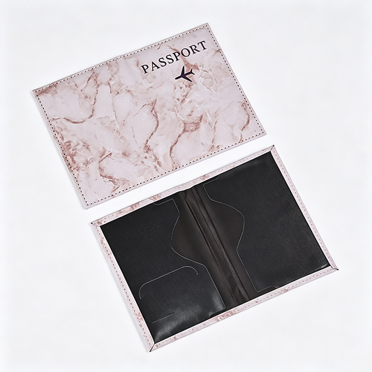 Marble Print Passport Holder