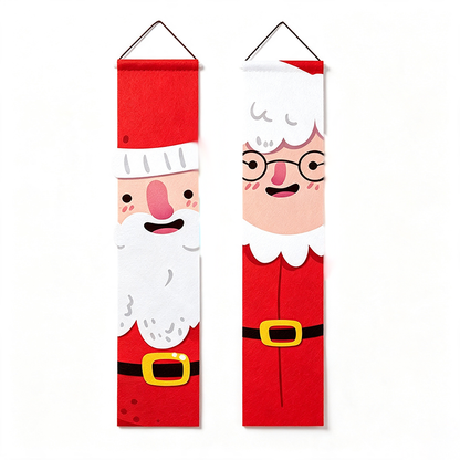 Christmas Porch Banner Door Decorations