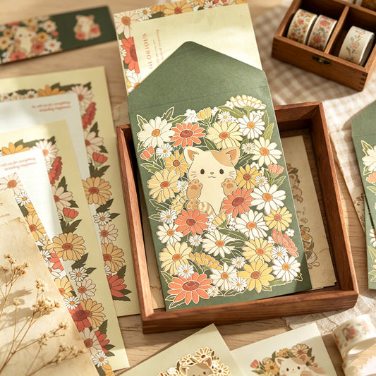 Floral Letter Paper Envelope Set