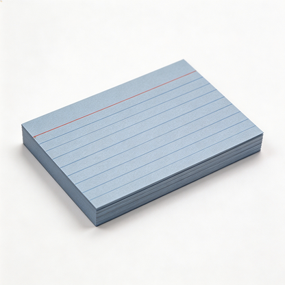 Vintage Ruled Index Cards – 150gsm Double-Sided