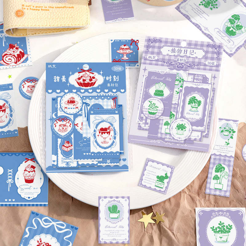 Botanical Vintage Paper Ephemera Pack