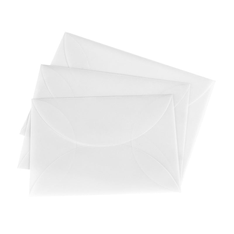 10 Frosted Translucent Vellum Envelopes