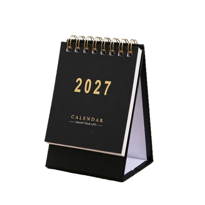 2027 Gold-Foil Mini Desk Calendar