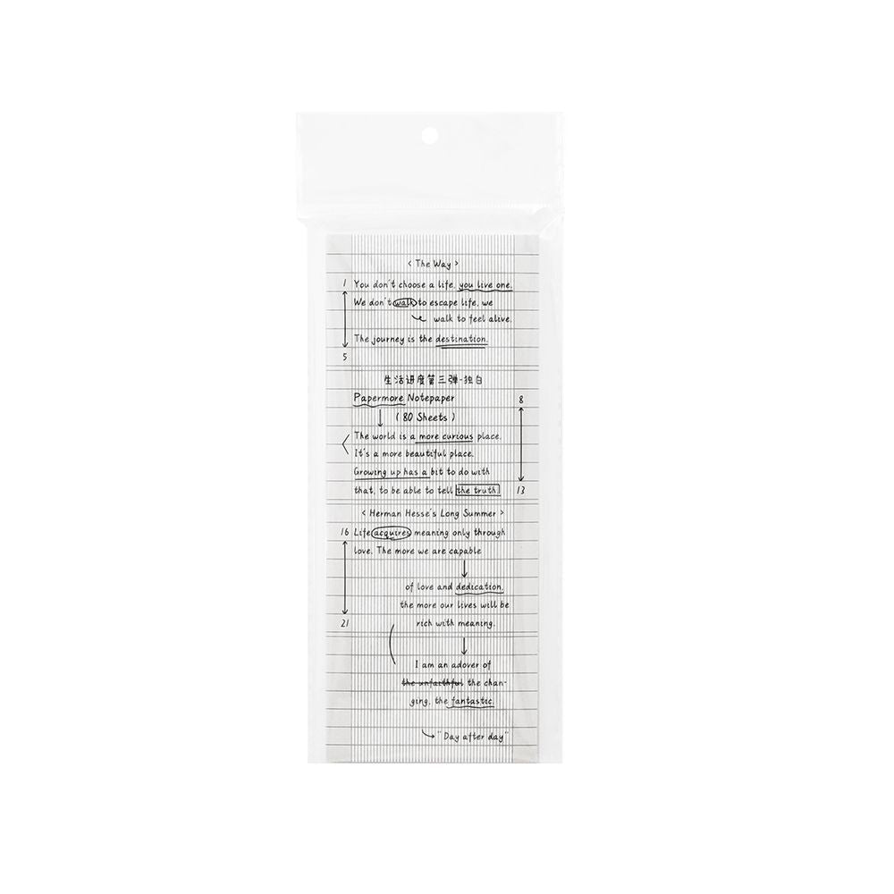 Minimalist Slender Grid Habit Tracker Memo Pad