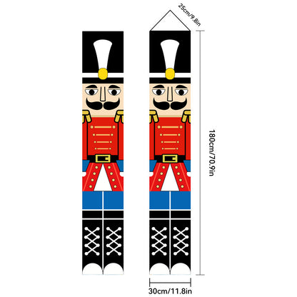 Christmas Porch Banner Door Decorations