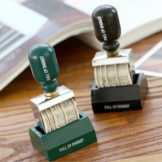 Vintage Adjustable Roller Date Stamp