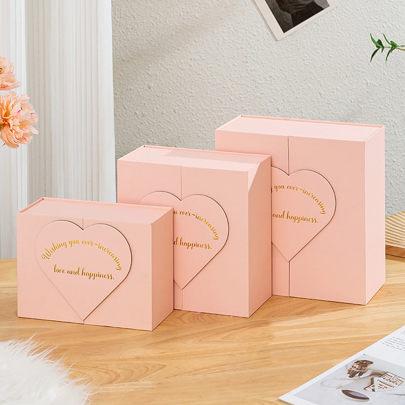 Heart Empty Gift Box with Matching Handbag
