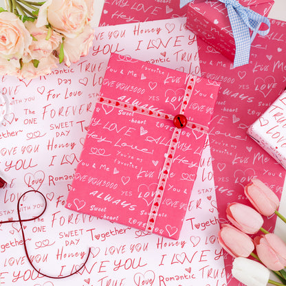 Love Lettering Wrapping Paper