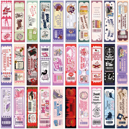 Book Lovers Club Ticket Bookmarks