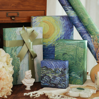 Starry Night Oil Painting Wrapping Paper