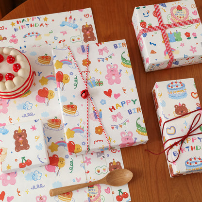 Cute Happy Birthday Wrapping Paper