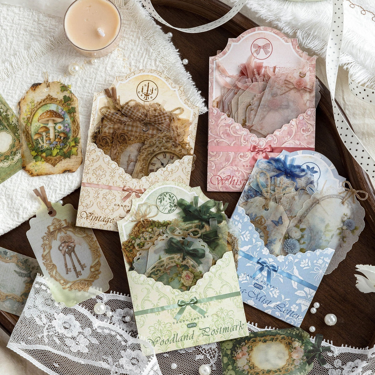 Translucent Glassine Tag Stickers for Layered Journal Collage