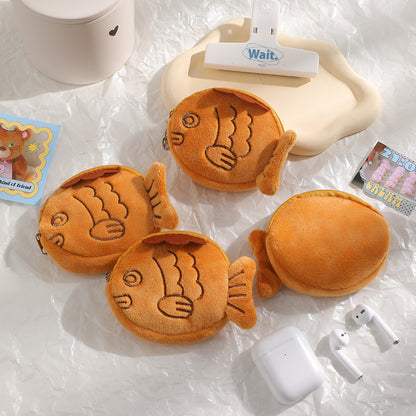 Taiyaki Fish Plush Coin Purse