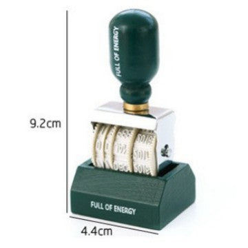Vintage Adjustable Roller Date Stamp