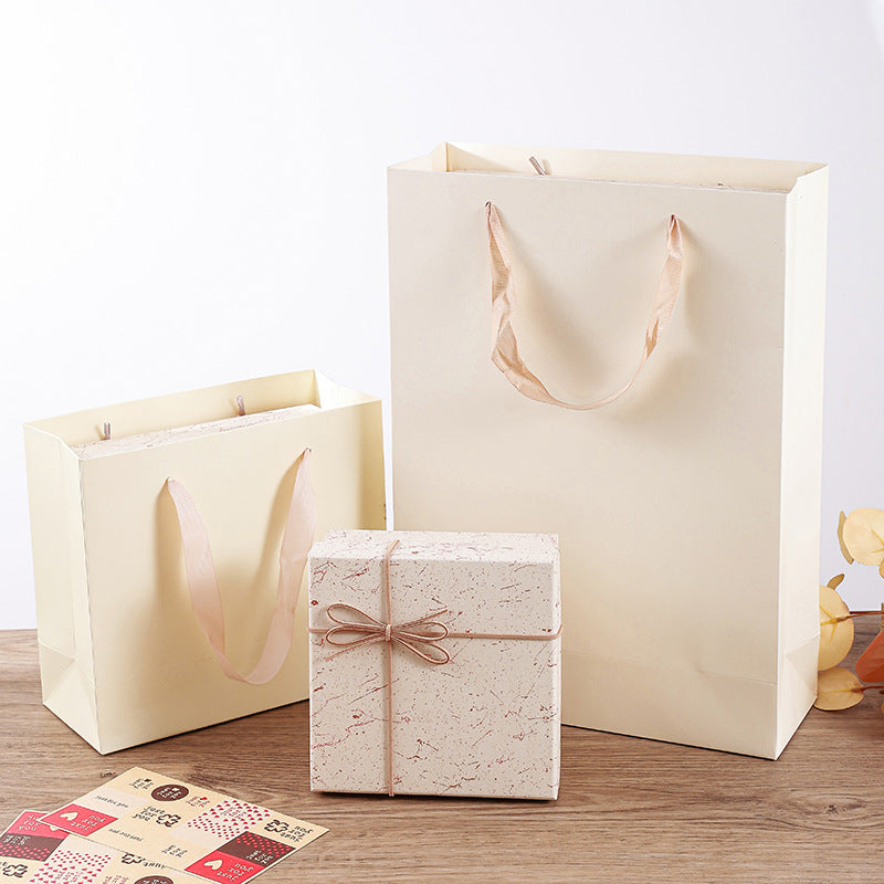 Speckled Bow Gift Box Empty Paper Gift Packaging Box