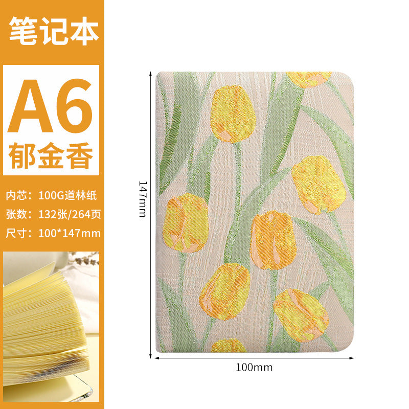 A6 Tulip Gardenia Notebook