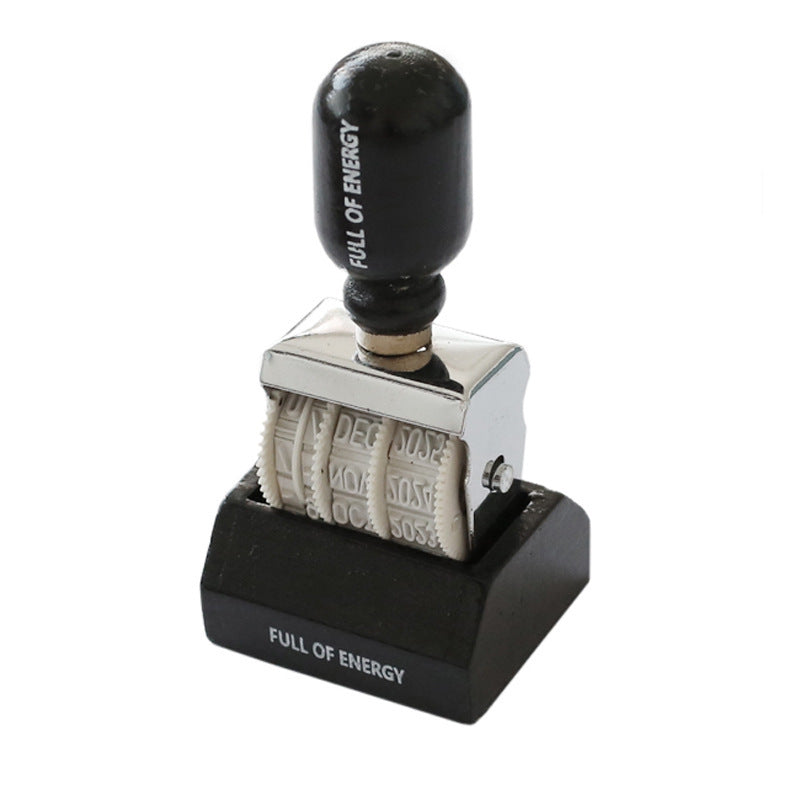 Vintage Adjustable Roller Date Stamp