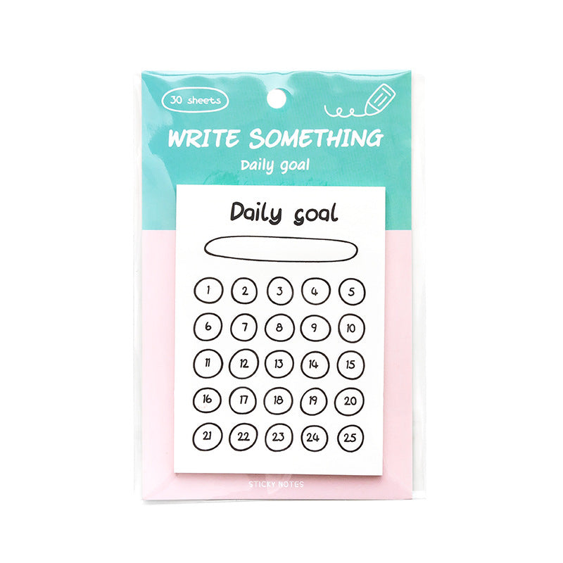 Schedule Tracker Sticky Notes Set