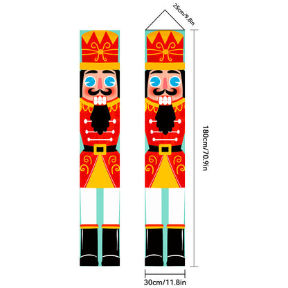 Christmas Porch Banner Door Decorations