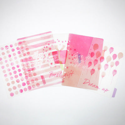 Personal Cozy Daily Transparent Planner Divider 5PCS Set