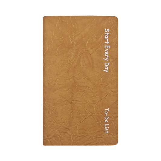 Wrinkled PU Daily Planner Notebook