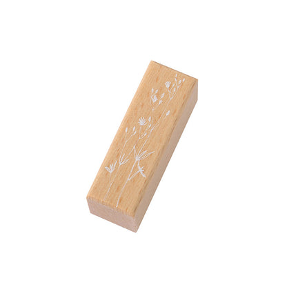 Flower Branch Whispers Wooden Stamp