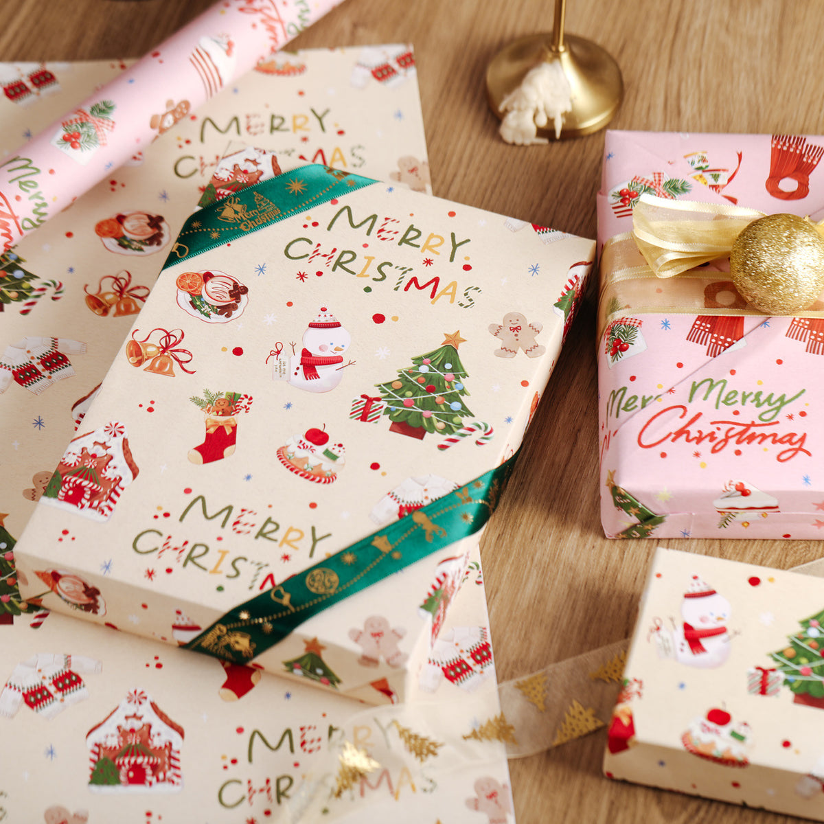 Sweet Gingerbread Christmas Wrapping Paper