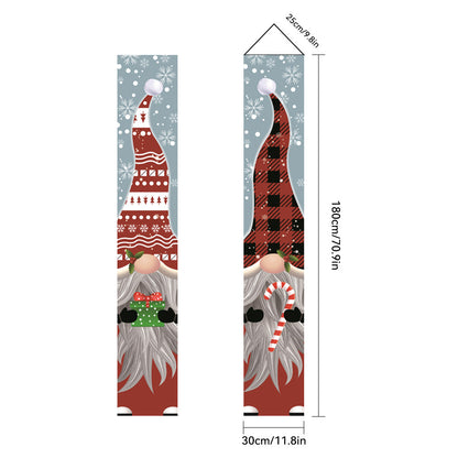 Christmas Porch Banner Door Decorations