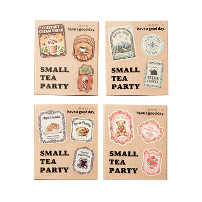 Tea Party Vintage Mini Label Stickers