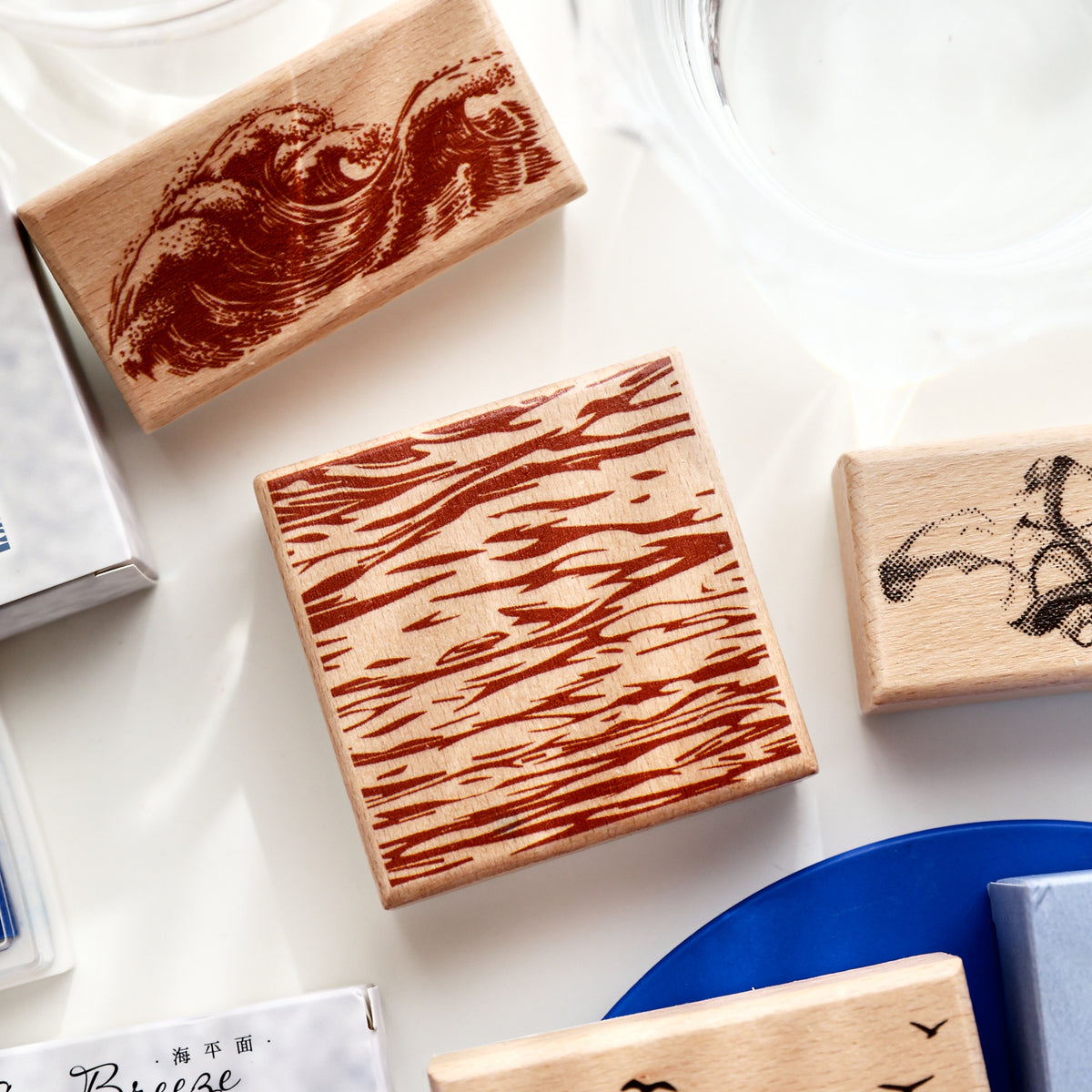 Sea Breeze Wooden Stamp Set
