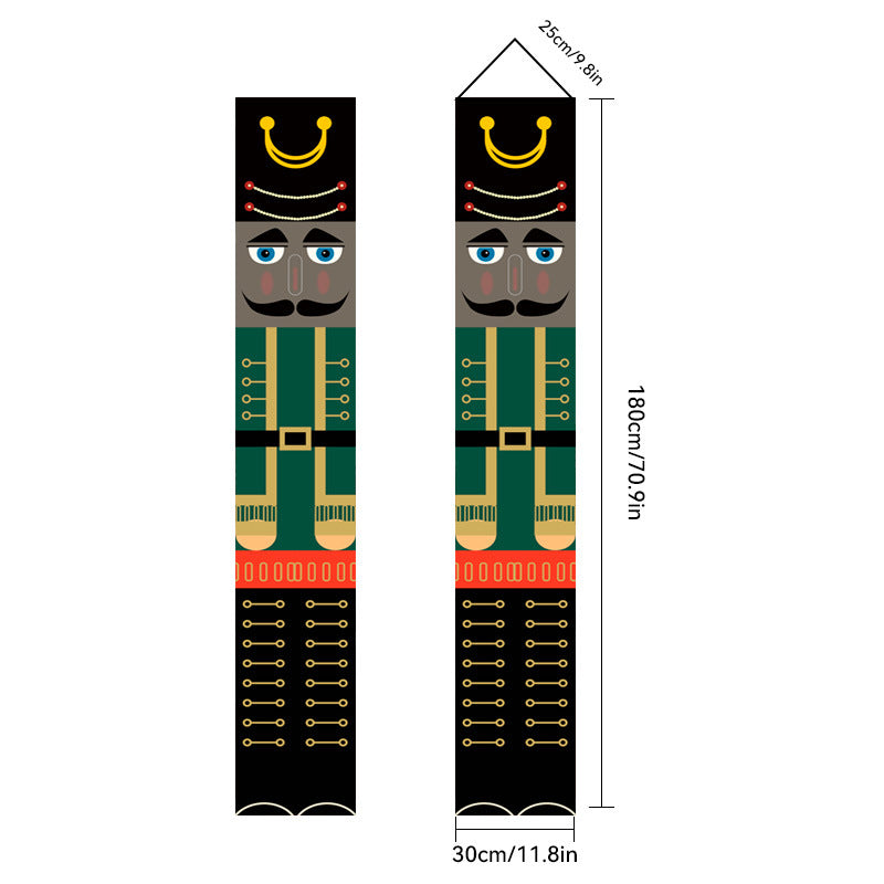 Christmas Porch Banner Door Decorations