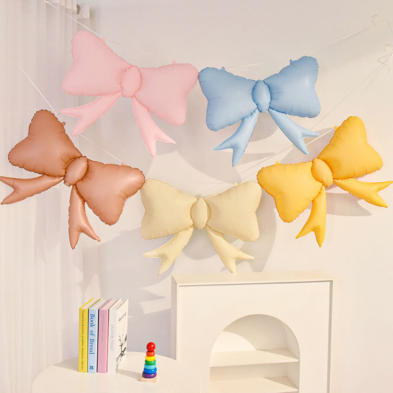 Pastel Bow Birthday Foil Balloon