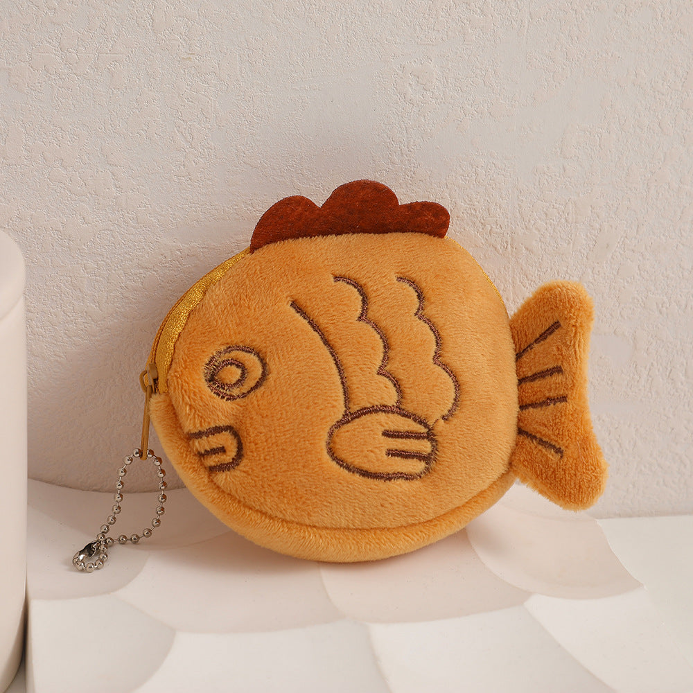Taiyaki Fish Plush Coin Purse