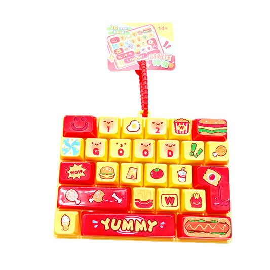 Happy 26 Key Keyboard Fidget Keychain