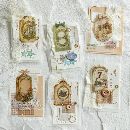 Translucent Glassine Tag Stickers for Layered Journal Collage