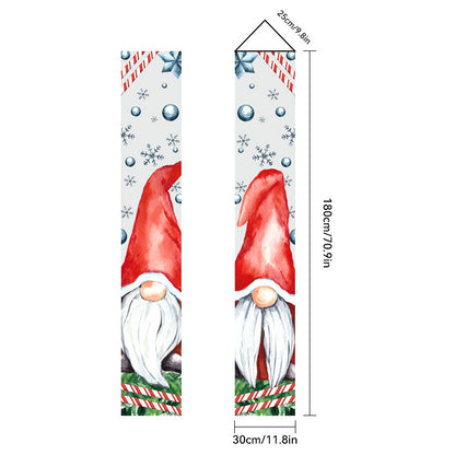 Christmas Porch Banner Door Decorations