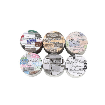 Vintage Word Label Sticker Sheet