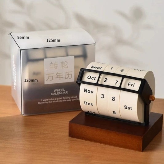 Wooden Perpetual Block Calendar