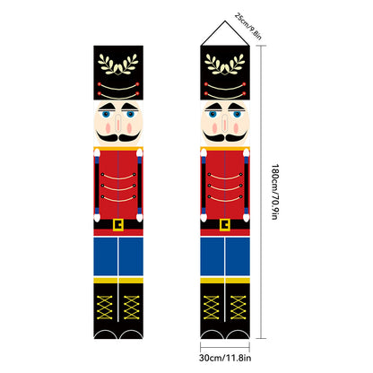 Christmas Porch Banner Door Decorations