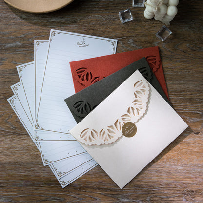 Laser Cut Floral Greeting Card