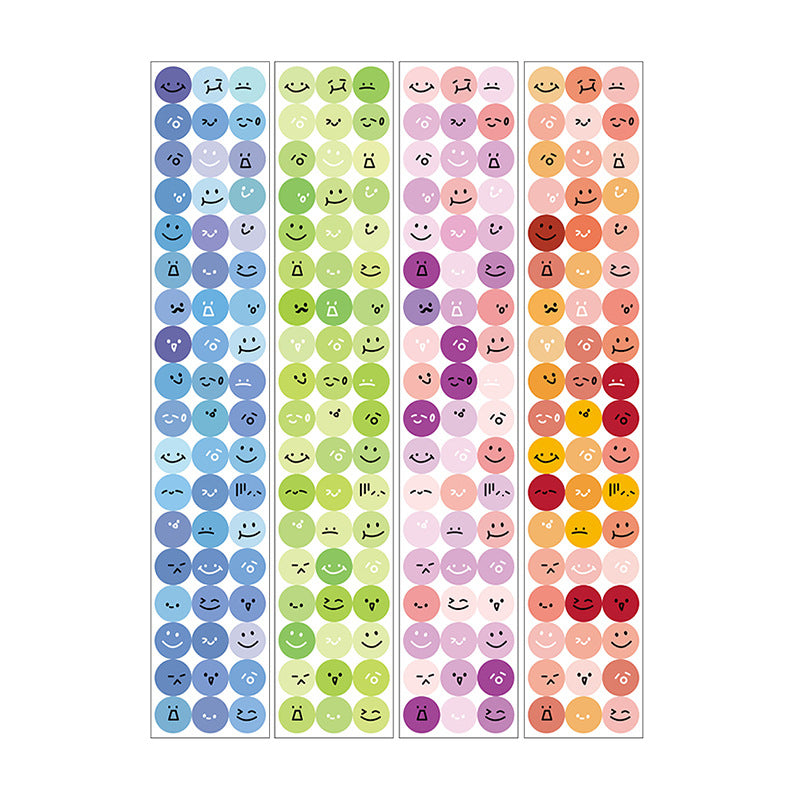 Emoticon Ball PET Stickers