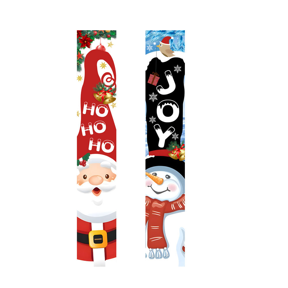 Christmas Porch Banner Door Decorations