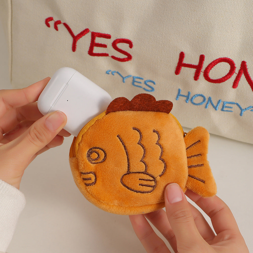 Taiyaki Fish Plush Coin Purse